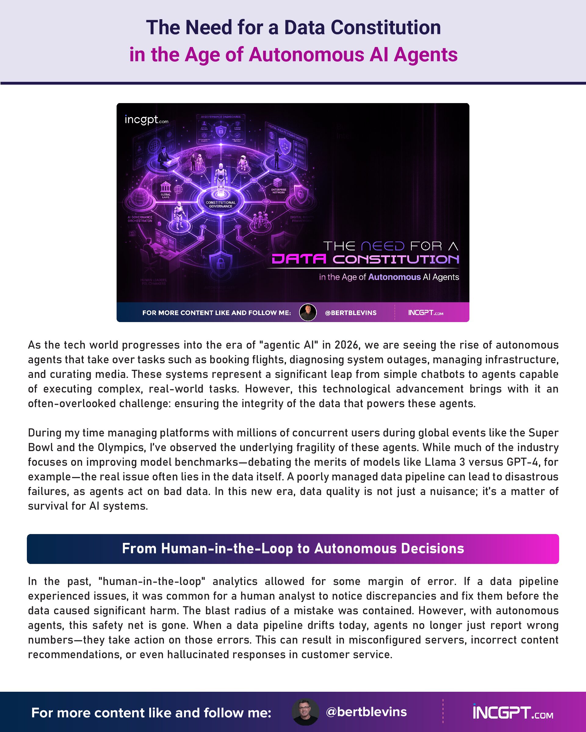 The Need for a Data Constitution in the Age of Autonomous AI Agents