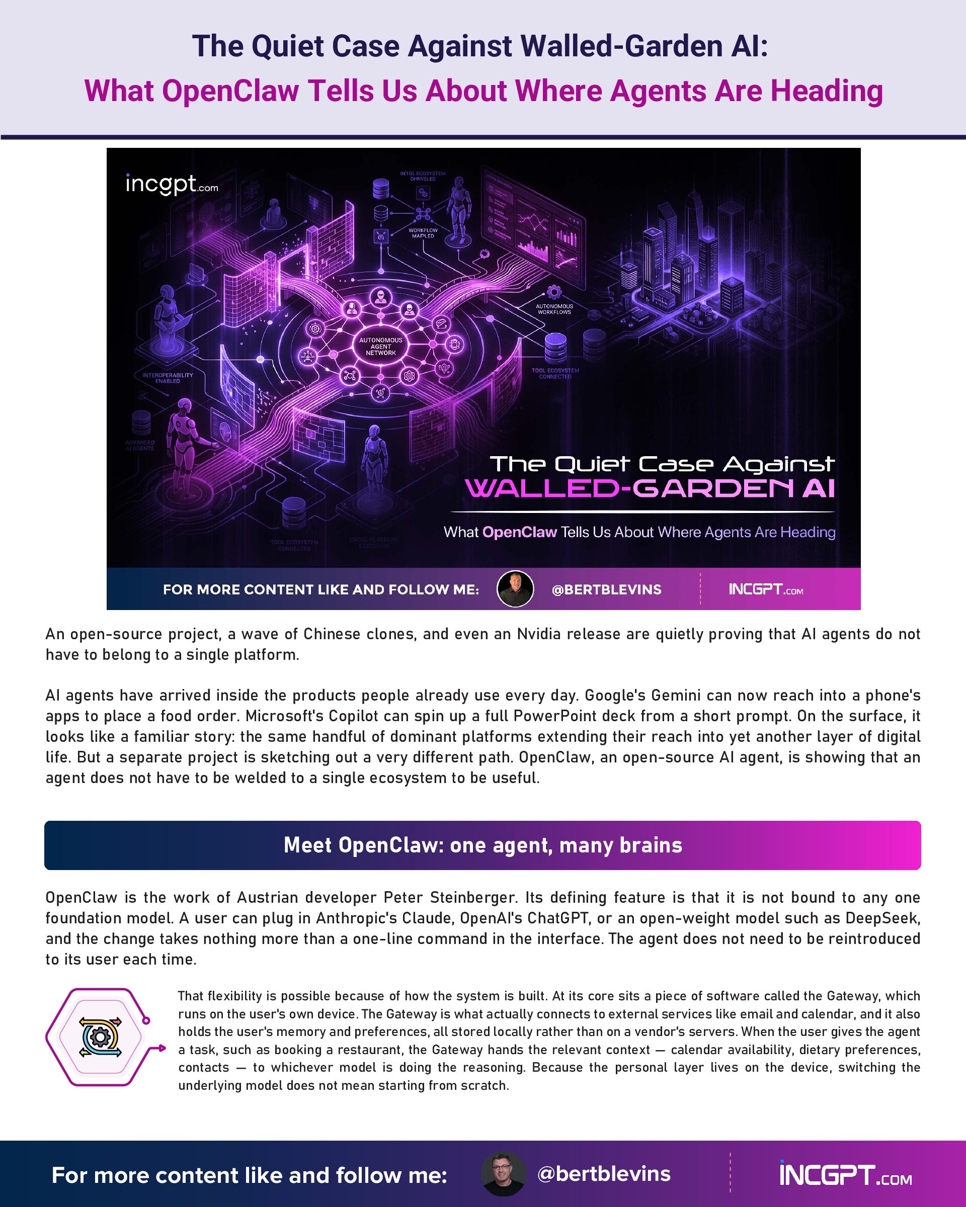 The Quiet Case Against Walled-Garden AI – What OpenClaw Tells Us About Where Agents Are Heading