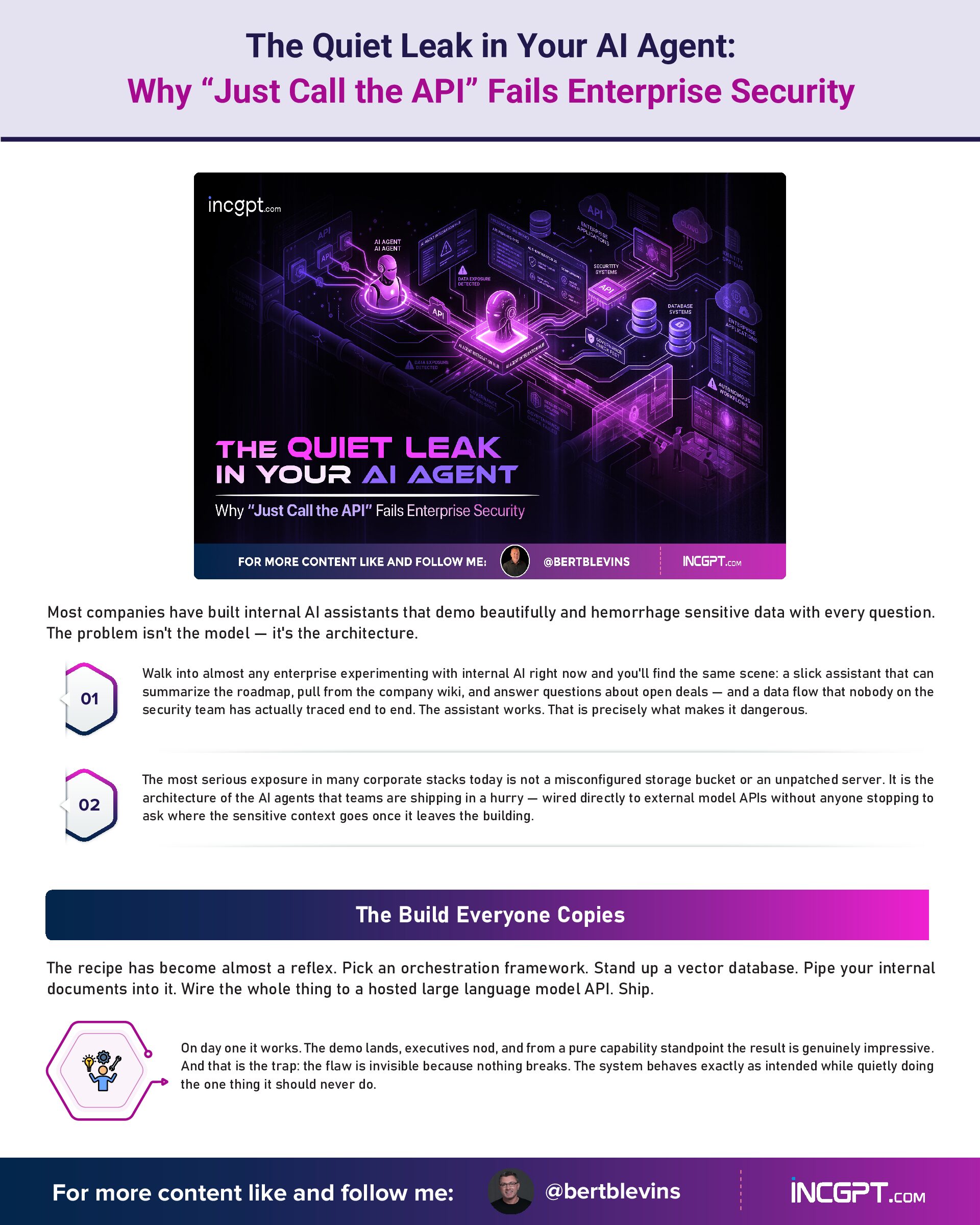 The Quiet Leak in Your AI Agent Why “Just Call the API” Fails Enterprise Security