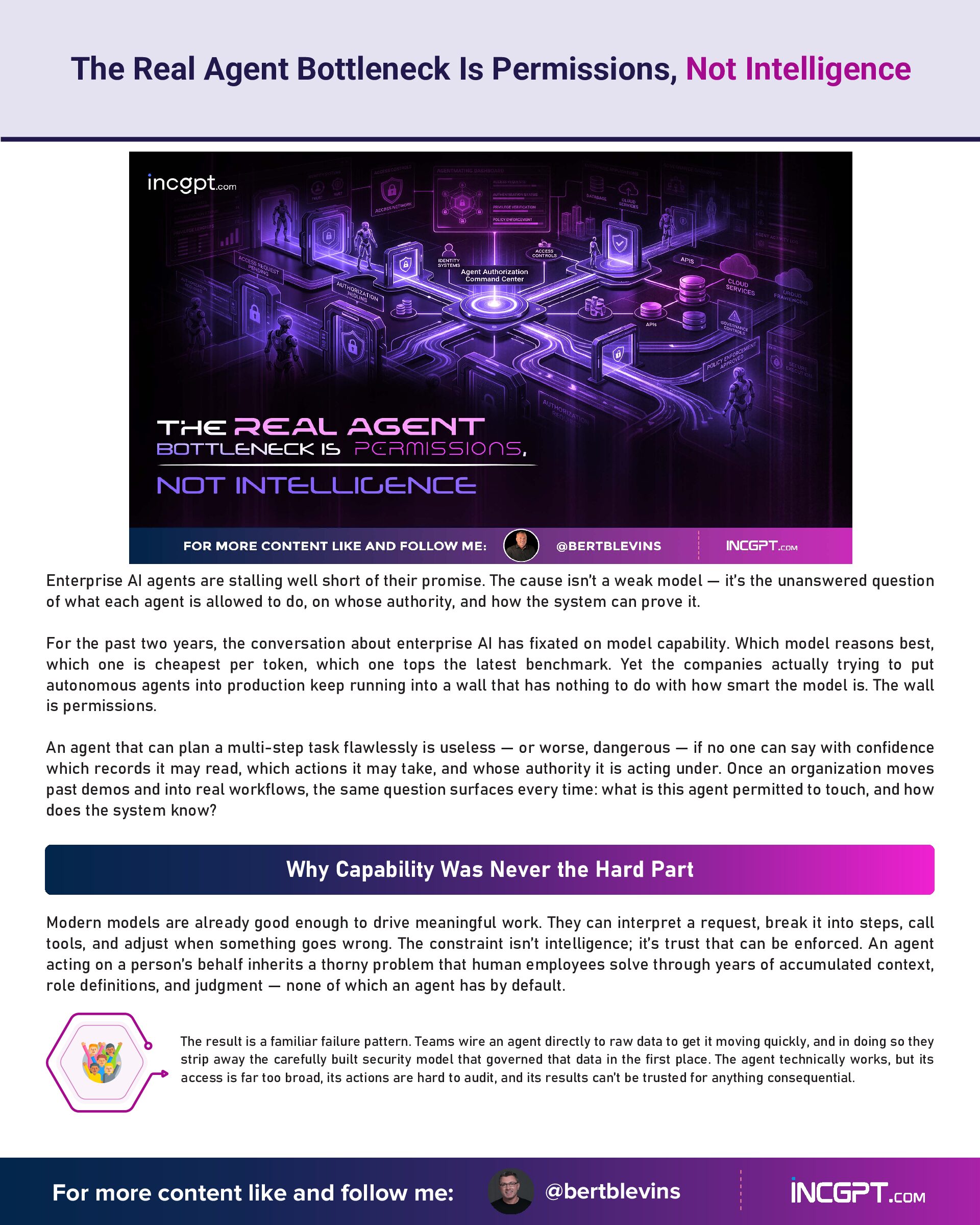The Real Agent Bottleneck Is Permissions, Not Intelligence
