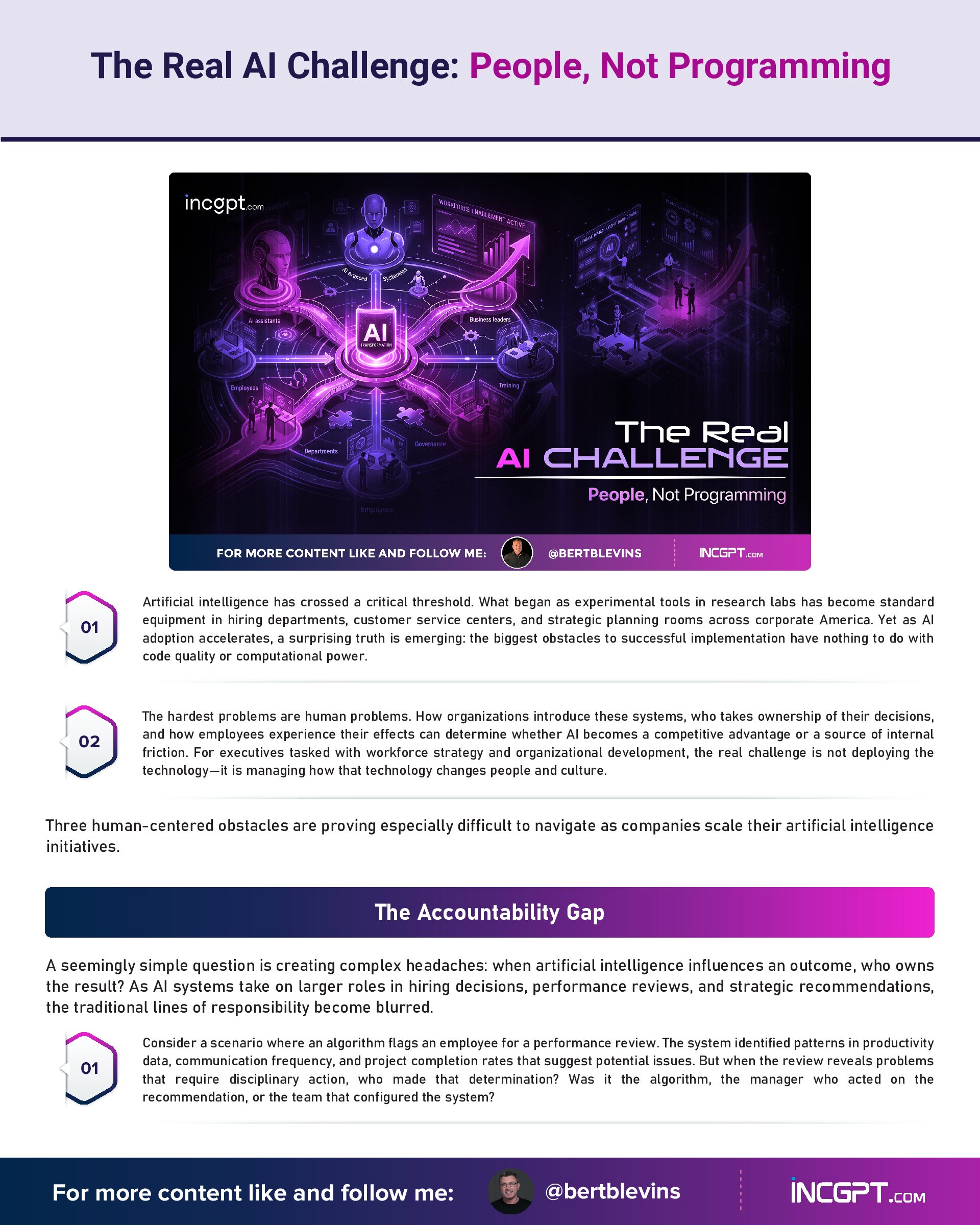 The Real AI Challenge People, Not Programming