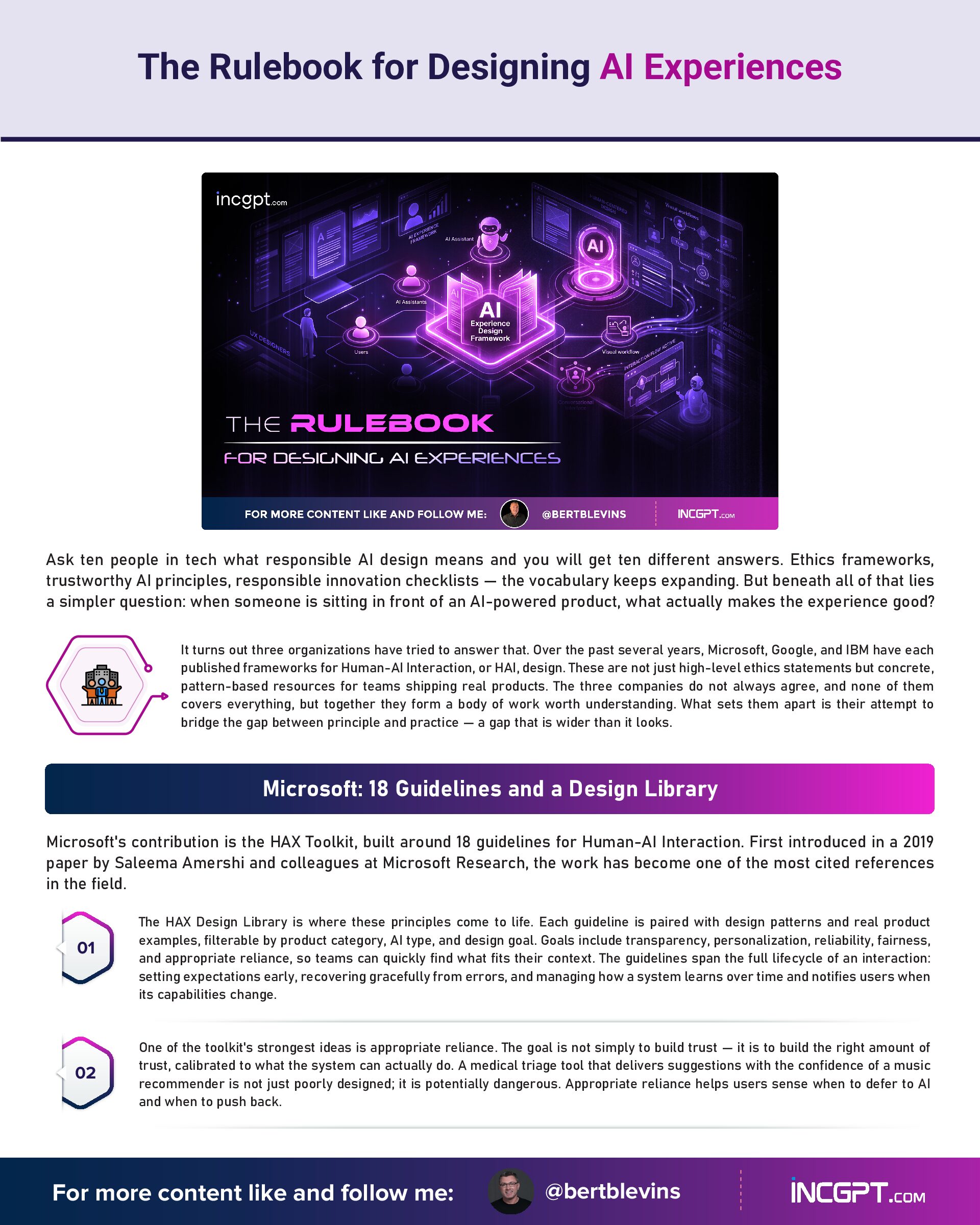 The Rulebook for Designing AI Experiences