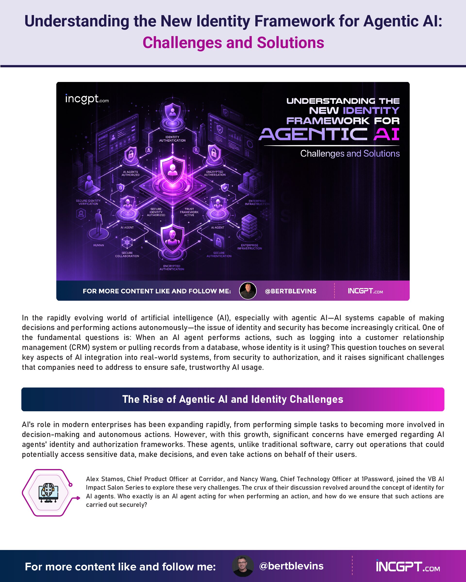 Understanding the New Identity Framework for Agentic AI Challenges and Solutions