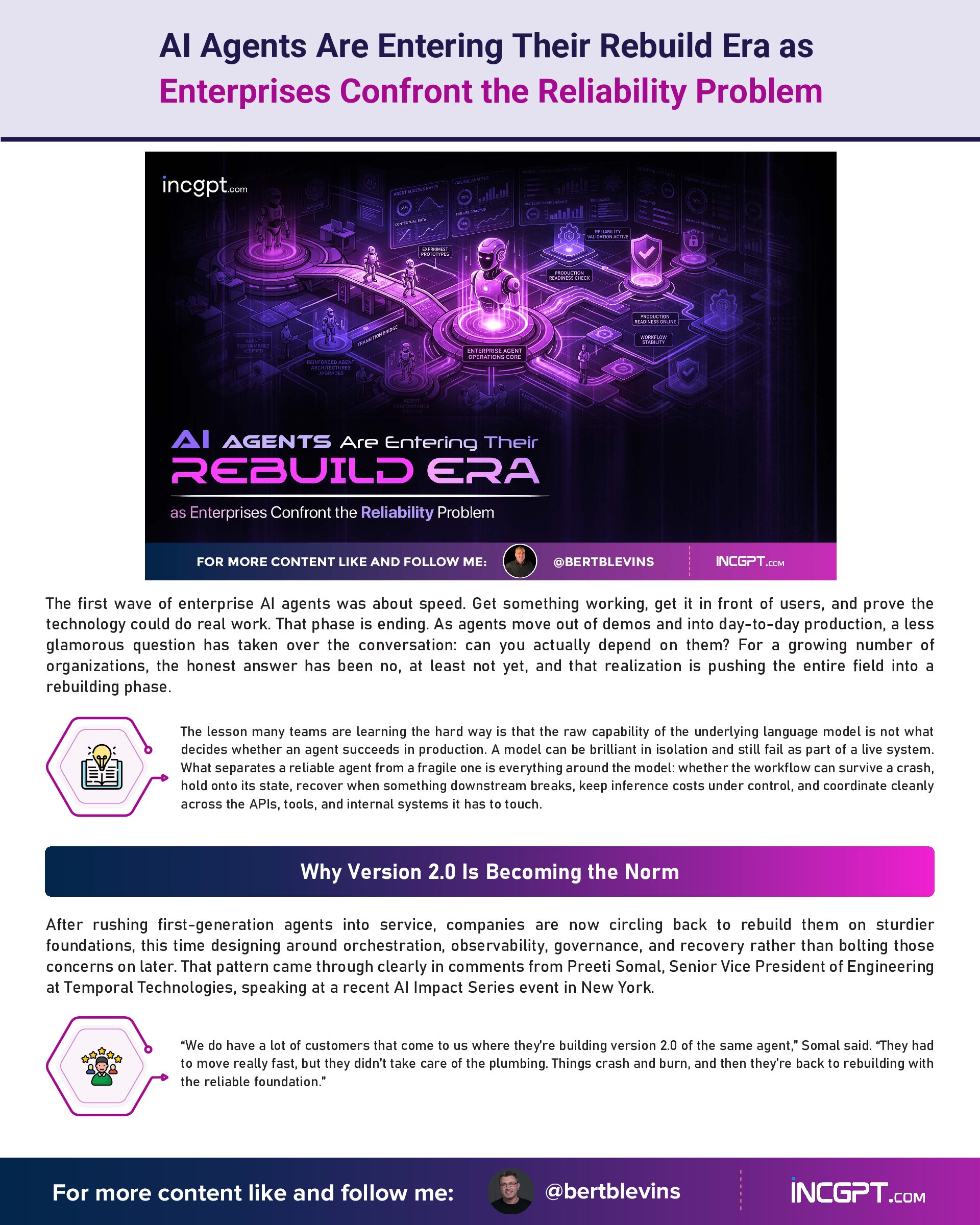AI Agents Are Entering Their Rebuild Era as Enterprises Confront the Reliability Problem