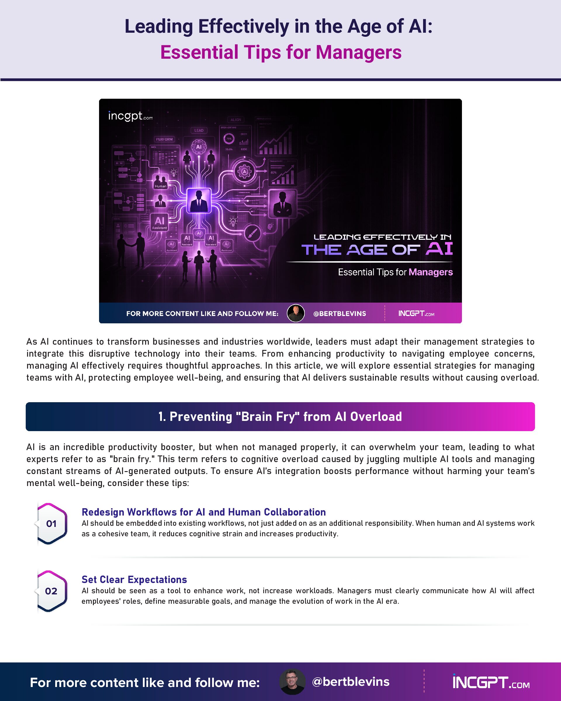 Leading Effectively in the Age of AI Essential Tips for Managers